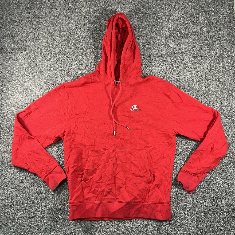 Champion Men’s Medium Red Classic Fleece Pullover Hoodie